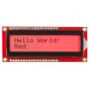 LCD טקסט 16x2, שחור על RGB צבעוני, 5V