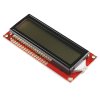 LCD טקסט 16x2, שחור על RGB צבעוני, 5V
