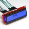 LCD טקסט 16x2, שחור על RGB צבעוני, 5V