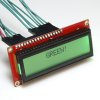 LCD טקסט 16x2, שחור על RGB צבעוני, 5V