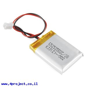 סוללה - LiPoly 3.7V/400mAh/2C