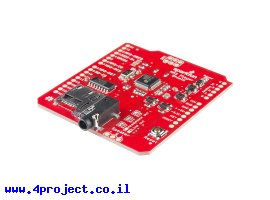 תמונה של מוצר מגן Arduino נגן ה-MP3 של SparkFun