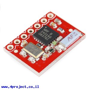 מודול תקשורת nRF2401A - אנטנת שבב