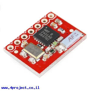 מודול תקשורת nRF2401A - אנטנת שבב