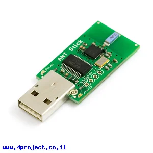 מודול תקשורת nRF24AP1 - פרוטוקול ANT - חיבור USB