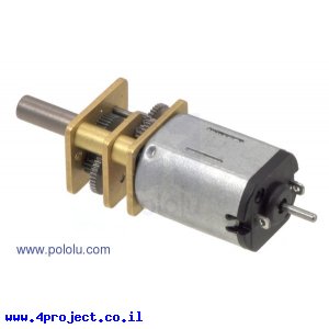 מנוע מיקרו LP עם ציר אחורי 130rpm @ 6v