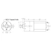מנוע 20Dx41L מהירות 450rpm @ 6V - ציר קצר