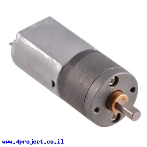 מנוע 20Dx42L מהירות 180rpm @ 6V - ציר קצר