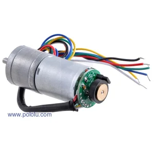 מנוע LP 25Dx52L מהירות 170rpm @ 6V עם מקודד