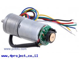 תמונה של מוצר מנוע LP 25Dx54L מהירות 78rpm @ 6V עם מקודד