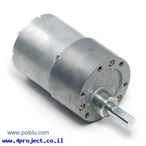 מנוע 37Dx52L מהירות 330rpm @ 12V