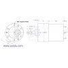 מנוע 37Dx52L מהירות 330rpm @ 12V