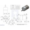 מנוע 37Dx54L מהירות 150rpm @ 12V
