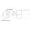 מנוע 37Dx54L מהירות 200rpm @ 12V עם מקודד - גרסה קודמת
