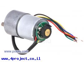 תמונה של מוצר מנוע 37Dx57L מהירות 100rpm @ 12V עם מקודד - גרסה קודמת