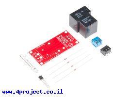 תמונה של מוצר ממסר SPST אטום, 20A@240VAC - סליל 5V - ערכה