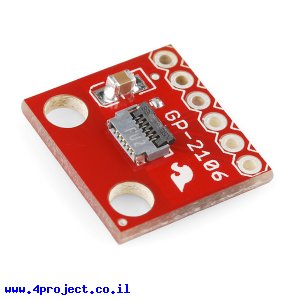 כרטיסון עם מחבר למודול GPS GP-2106