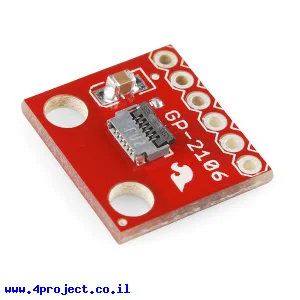 כרטיסון עם מחבר למודול GPS GP-2106