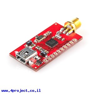 מודול תקשורת nRF24LU1+ - מחבר RP-SMA - חיבור USB