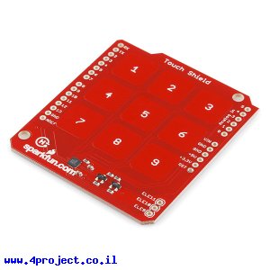 מגן Arduino לוח מקשים קיבוליים - גרסה קודמת