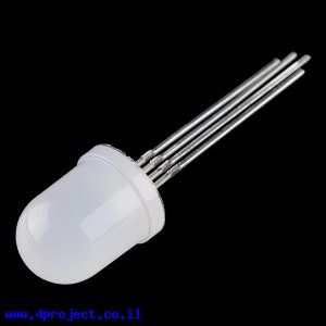 לד 10 מ"מ RGB מט - קתודה משותפת