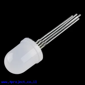 לד 10 מ"מ RGB מט - קתודה משותפת