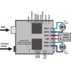 מגן Arduino - בקר לשני מנועי DC עד 24V/12A - גרסה קודמת