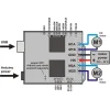 מגן Arduino - בקר לשני מנועי DC עד 24V/12A - גרסה קודמת