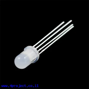לד 5 מ"מ RGB מט - אנודה משותפת