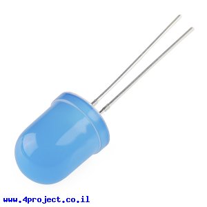 לד 10 מ"מ בסיסי - תכלת