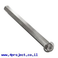מוט REX 8mm פלדה עם טבעת - אורך 112 מ"מ