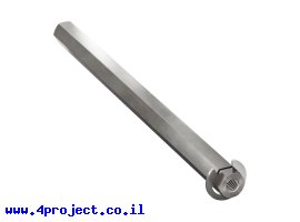 תמונה של מוצר מוט REX 8mm פלדה עם טבעת - אורך 112 מ"מ