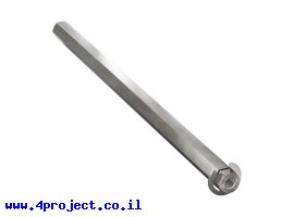 תמונה של מוצר מוט REX 8mm פלדה עם טבעת - אורך 144 מ"מ