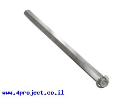תמונה של מוצר מוט REX 8mm פלדה עם טבעת - אורך 168 מ"מ