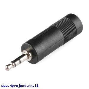 מתאם מחבר אודיו 1/4" ל-3.5 מ"מ