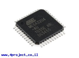 תמונה של מוצר בקר AVR ATMega32U4 TQFP 16MHz 32KByte 12A/D USB