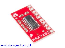 תמונה של מוצר שבב תקשורת RS232 - MAX3232 על כרטיסון