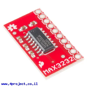 שבב תקשורת RS232 - MAX3232 על כרטיסון
