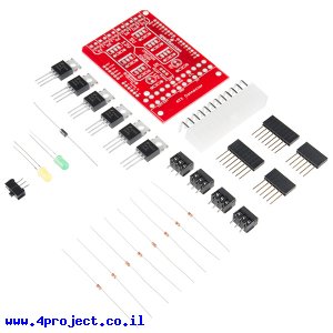 מגן Arduino - שליטה במתח/זרם גבוה - ערכה להרכבה