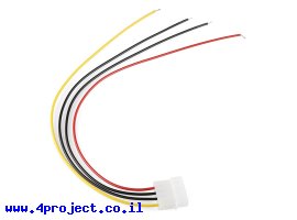 תמונה של מוצר מחבר חשמל Molex 4pin עם חוטים