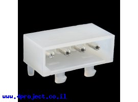תמונה של מוצר מחבר חשמל Molex 4pin בזווית של 90 מעלות