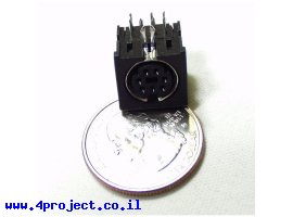 תמונה של מוצר מחבר MiniDIN 7 Pin