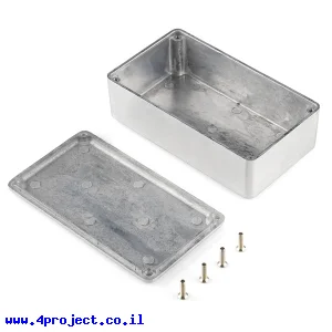 קופסת פרוייקט מאלומיניום בינונית - 115x65x35 מ"מ