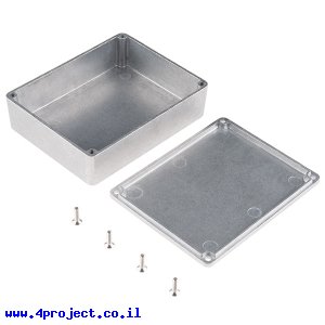 קופסת פרוייקט מאלומיניום גדולה - 120x95x35 מ"מ