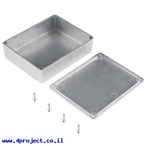 קופסת פרוייקט מאלומיניום גדולה - 120x95x35 מ"מ