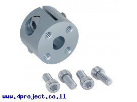 תמונה של מוצר רכזת מתהדקת לתבנית חורים 0.575" לציר 1/4" (6.35 מ"מ) בצורת D - לגלגל חלזוני