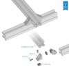 חיבור זווית 90 מעלות ל-X-Rail, אלומיניום - 2 יחידות