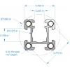 פרופיל X-Rail פתוח - אורך 13.5" (342.9 מ"מ)