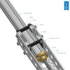 אום לבורג הנעה 6mm, תנועה של 8 מ"מ לסיבוב - תבנית חורים 0.770"