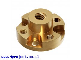 תמונה של מוצר אום לבורג הנעה 6mm, תנועה של 8 מ"מ לסיבוב - תבנית חורים 0.770"
